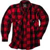Lavecchia Camicia di flanella da uomo, a maniche lunghe, per il tempo libero, LV-262A, rosso/nero, 5XL