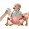 Lychee seggiolini di sicurezza per bambini con cinghie, cintura di sicurezza per seggiolino da alimentazione portatile per viaggi/casa/ristoranti/shopping (Rosa)