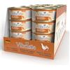 Croci Vibrisse Cibo umido per gatti a base di Pollo e Gamberetti, alimento naturale senza coloranti e conservanti, 24 lattine da 70 g