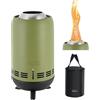 Onlyfire Braciere Senza Fumo con Borsa di Trasporto, Focolare da Tavolo, Camino a Legna e a Pellet per il Campeggio All'aperto Tailgating Patio Backyard, Verde
