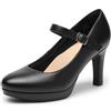 DREAM PAIRS Mary Janes Décolleté Scarpe Classiche Scarpe da Donna con Tacco Alto con Comoda Soletta,Size 38.5,Marina Militare,SDPU2425W