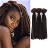 DXdixiu Dreadlock Extensions Synthetic Hair 30 Strands 100% Full Handmade Permanent Loc Extension Hair for Women/Men/Kids Daily Wear & Parties (4#)