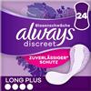 Always Discreet - Salvaslip per incontinenza da donna, Long Plus, confezione da 24, assorbono odori e umidità