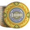Bullets Playing Cards, 25 Chips Tony per Poker Set, Valore 1000, 14 g, Diametro 4 cm, Colore Giallo..