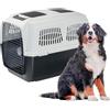 Ferplast Trasportino Cane CLIPPER PLUS, IATA, Trasportino Cane Taglia Grande max 60 Kg, Trasportino Rigido, Chiusura Sicura, con Doppio Vano per Accessori, Maniglia Estraibile, 105 x 75 x h 79 cm