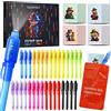 DazSpirit 32pcs Penna Inchiostro Invisibile e Taccuino, Tema Investigativo Penna Invisibile con Luce Gadget Compleanno Bambini, Penne Invisibili per Scrivere Messaggi Segreti (DB0002)