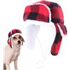 Generisch Berretto invernale per cani, cappello invernale per cani, cappello invernale per cani, cappello per animali domestici, cappello per cani, copricapo per animali domestici, cappelli per gatti, cappello