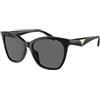 Emporio Armani EA4222U 501787 | Occhiali da Sole Graduati o Non Graduati | Prova Online | Plastica | Oversize, Cat Eye, Ovali / Ellittici | Nero | Adrialenti