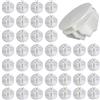 Luabue 40pz Connettori in Plastica Cube Connettore a Cubo in Plastica per Armadietti Organizer Modulare Chiusura per Fermaglio per Armadio a Fibbia Clip per Guardaroba Scaffali (Bianco)