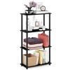 Furinno Turn-N-Tube Libreria a 4 Ripiani, Nero (Americano/Black), Taglia Unica