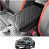 CDEFG Compatibile con Ford Ranger T9 2023 2024 2025 Raptor Wildtrak XLT Copertura per Bracciolo Coperchio di Protezione della Scatola Console Centrale Guscio del bracciolo della Antigraffio Accessori