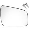 A ABSOPRO Specchio Retrovisore Riscaldato Per Opel Zafira B 2009-2014 1Pc | Vetro, ABS, Asferico, Nero, Riscaldato, Con Piastra, 16.9x13.1cm, Diagonale 20cm, OE 1428378,1428377