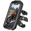LUROON Porta Cellulare Moto, Universale Porta Cellulare da Bicicletta Impermeabile con Rotazione a 360°, Portatelefono Moto Manubrio Toccare ID Viso ID Compatibile con Smartphone da 5,5 a 7,0