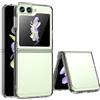 XINYEXIN Cover per Samsung Galaxy Z Flip5 5G / Z Flip 5 5G Case Trasparente, Custodia Antiurto e Sottile in Silicone TPU Resistente all'ingiallimento Antigraffio - Trasparente