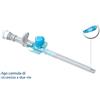 pic Ago cannula 2 vie sterile monouso neo venopic in poliuretano gauge 18 lunghezza 45 mm con sistema di sicurezza smartsafe