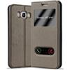 Cadorabo Custodia Libro per Samsung Galaxy J5 2016 in BRUNO PIETRA - con Funzione Stand e Chiusura Magnetica - Portafoglio Cover Case Wallet Book Etui Protezione