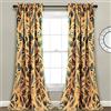 Lush Decor - Set di tende oscuranti per finestra, 241 x 132 cm, colore: Giallo e Blu