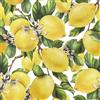 ReWallpaper 44.5cm×7m Carta da Parati Autoadesiva Verde Foglie Pellicola Adesiva Impermeabile per Bagno Rivestimento Adesivo per Mobili Cucina Fantasia Limoni Carta da Parati Frutta e Verdura