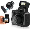 Bewinner Mini Fotocamera Portachiavi per Studenti Che Registrano il Tempo del Campus, Videocamera da Viaggio Compatta Vlog HD 2MP 1080P con Schermo a Colori per Adolescenti e Bambini