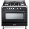 Delonghi Cucina a gas con forno DE'LONGHI MEM 965 NX ED nero L 90 x P 60 cm