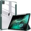 FINTIE Custodia per iPad Pro 12.9 (6a Generazione 2022) - [Built-in Pencil Holder] Antiurto Sottile Case Posteriore Trasparente Cover per iPad Pro 12.9 2021/2020/2018, Midnght Verde