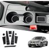 Ruiya per Seat Ibiza Arona 2018-2023 2024 Antiscivolo Interno Tappetini, Arona Tappetini in Gomma per Auto Tappetino Bracciolo Protezione Scanalatura Porta Interni Tappetini Gomma Accessori Arona
