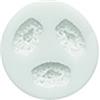 silikomart | Stampo in Silicone per Pasta di Zucchero FLOWERS 358, Stampo per Decorazioni Torta a Forma di 3 Fiori, 12x11mm, Made in Italy