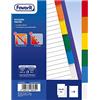 Favorit 100500802 Divisori con Foratura Universale per Raccoglitori ad Anelli con 6 Tacche Neutre Colorate, Formato Interno A5, in Polipropilene (Materia Plastica Atossica)