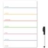 The Magnet Shop TMS Agenda settimanale magnetica A5 e pennarelli cancellabili a secco, piccola lavagna magnetica per frigorifero - calendario o agenda pasti cancellabile a secco per cucina