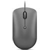 Lenovo 540 USB-C - Mouse per computer con connessione cablata per PC, laptop, computer con Windows o Chrome OS, design ambidestro, 4 pulsanti, dimensioni compatte, colore: grigio tempesta