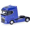 Herpa modello camion DAF XG trattore 2 assi, blu ultramarino, miniatura in scala 1:87, pezzo da collezione, Made in Germany, plastica