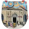 DOGO Femme Cuir Vegan Multicolore Sac d'épaule - Cafe Heinrich Motif