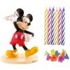 dekora | Candela Decorativa | Senza Profumo | Kit PVC Mickey Con 10 Candele Per Torte | Design Attraente