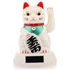 lachineuse - Maneki Neko Solare con Braccio Che Muova - Statua Gatto Giapponese Felicità - Statuetta 12,5 cm con Braccio Mobile - Oggetto Kawaii Deco - Idea Regalo Giappone Asia - Fortuna, Felicità,
