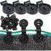 KLLJ Clip in Plastica per Panno Protettivo, 50 Pezzi per Tende da Sole, Shade Cloth per Piante da Giardino, Ombretto per Prato con Rete Ombreggiata, Guide