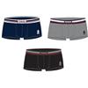 UOMO Set 3 Boxer Uomo Primintimo, Taglie Forti Maxi conformata in Cotone BIELASTICO, Tinta Unita, 3XL, 4XL e 5XL. (IT, Testo, 5XL, Regular, Regular, Assortito 1 Nero Blu Grigio)