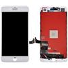 ELLENNE LCD Display per iPhone 7 Plus Vetro Touch Schermo Nero Bianco + Kit CACCIAVITI (Bianco)