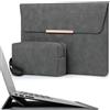 HYZUO 15-16 Pollici Borsa Custodia Portatile con Supporto, Grigio spazio | per MacBook Pro 16 M5/M4/M3/M2/M1 Pro/Max A3428 A3429 2026-2019, MacBook Pro 15 2015-2012, Samsung Galaxy Book Flex/Pro 15