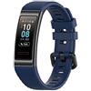 tecinity Cinturino Compatibile con Huawei Band 4 Pro/3 Pro/3, 19mm Silicone Cinturini per Huawei Band 3 (Blu)