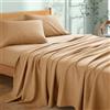 My home store Lenzuolo in 100% cotone egiziano 300 fili, qualità alberghiera (beige, super king size (275 x 310 cm)