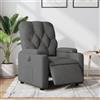 Gecheer Poltrona,Elettrica,Relax,Reclinabile,in Tessuto,Grigio Scuro,74x86,5x93,5 cm,Poltrona da TV,Poltrona Relax,Poltrona Reclinabile,Poltrona Tessuto,Poltrona con Poggiapiedi,Poltrona Anziani