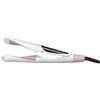 MAXXMEE Hairstyler Curl & Straight | Hair Styler 3 in 1 con piastre curve, utilizzabile come piastra per capelli e ferro arricciacapelli, display digitale a LED [bianco/oro rosa]