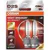 OSRAM XENARC NIGHT BREAKER 220, D2S, +220% di luminosità in più, lampada per fari allo xeno, 66240XN2-2HB, scatola pieghevole (2 lampade)