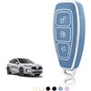 TOOMUME Cover Chiave TPU, Custodia Chiave Adatto per Ford Kuga Puma Fiesta Focus Ecosport Mondeo Galaxy Edge Grand C-Max B-Max Mk2 Mk3 Mk4, Copri Chiavi Guscio Chiave Auto Telecomando - Smart Key