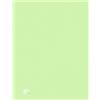 Oxford Urban, cartella di buste in plastica, formato A4, 40 buste trasparenti, colore verde pastello
