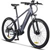 nakxus Bicicletta elettrica elettrica elettrica 27M202, 27,5, motore centrale, portata massima fino a 150 km, mountain bike off-road con, City EBike da uomo e da donna