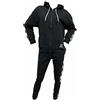 GIVOVA TUTA DONNA INVERNALE IN FELPA DI COTONE GARZATA ELASTICIZZATA TUTA DONNA SPORTIVA VESTIBILITA' MAGLIA OVERSIZE. (NERO 0070 MAGLIA OVERSIZE + LEGGINGS IN FELPA, M)