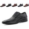 Hitmars Scarpe Oxford Uomo Scarpe Stringate Lavoro Derby Formale Cerimonia Francesine Casual Comode Classiche Eleganti Basse Sposa gpg669 Nero 46