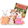 Li'L Woodzeez - I conigli di Hoppingood - Coniglio giocattolo - Figurine da collezione - Playset di figurine per bambini - 3 anni +