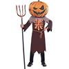 amscan 9907138 - Costume per bambini a forma di zucca spaventosa, maschera di zucca, costume horror, scheletro, feste a tema, carnevale, Halloween
